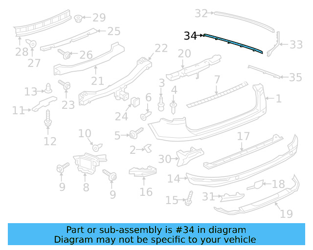 Molding 7P68534352ZZ - View 3