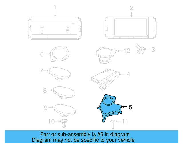 Quarter Panel Speaker 7B0-035-403-B