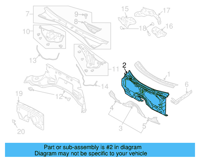 Dash Panel 7L0803147J - View 3