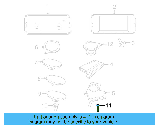 Quarter Panel Speaker Nut WHT-004-532 - View 3