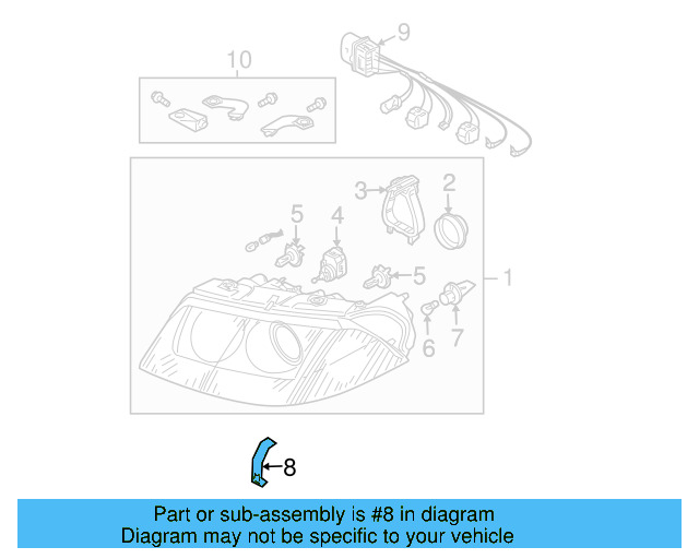 Retaining Bracket 3B0-941-453-B - View 4