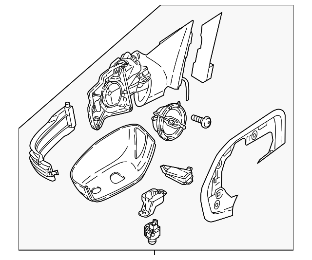Mirror Assembly 3CN-857-508-AF-9B9