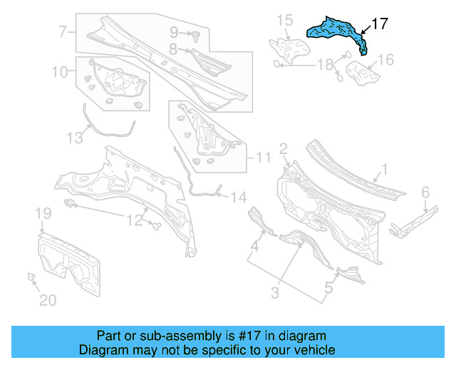 Engine Compartment Insulation 7L6-863-983-P - View 3