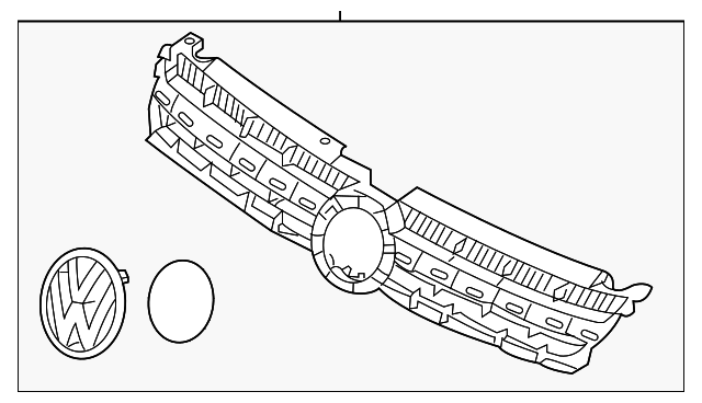 Grille 7P6-853-651-A-ZLL - View 2