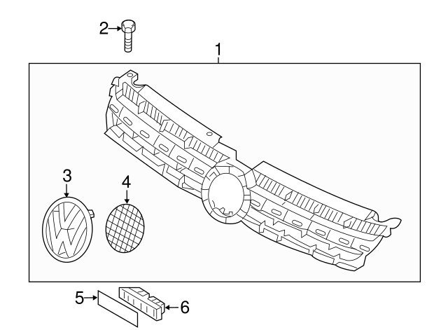 Emblem Mount Frame 7P6-853-343-H81 - View 8