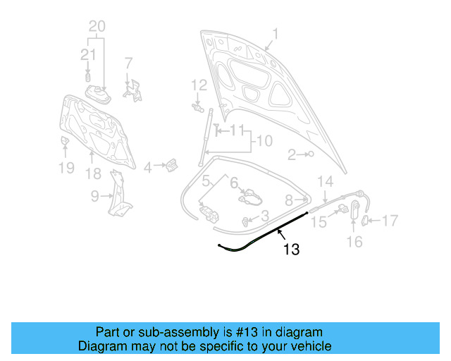 Release Cable 7L6-823-531 - View 4