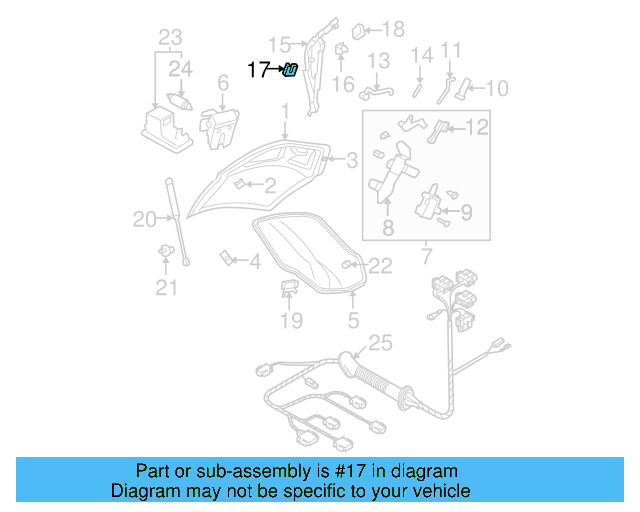 Hinge Lower Stop 1C0-827-489-B - View 3