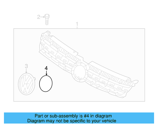 Emblem Mount Frame 7P6-853-343-H81