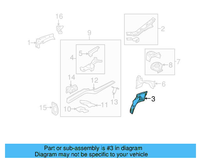 Apron Panel 1K0-805-148-C - View 10