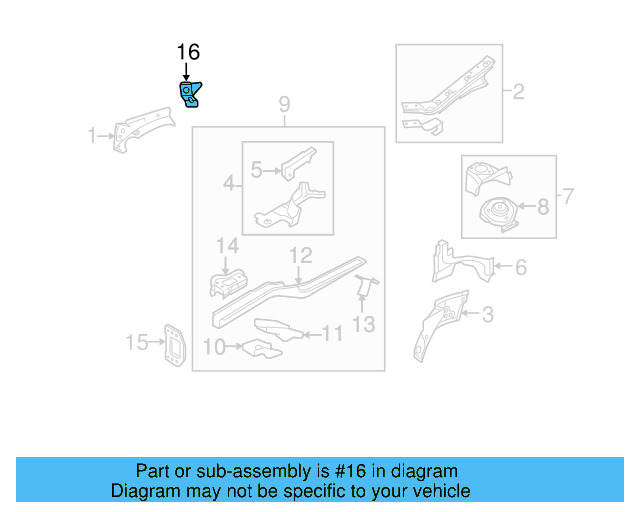 Mount Bracket 1K0-823-402-A - View 8
