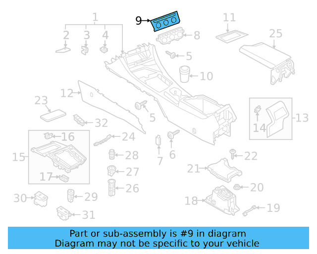 Trim Panel 17B-863-042-YI2 - View 3