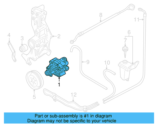 Power Steering Pump 8D0-145-156-K - View 6