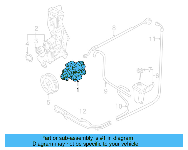 Power Steering Pump 8D0-145-156-KX - View 3