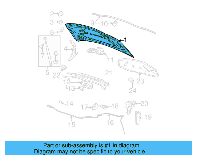 Hood Panel 1K0-823-031-J - View 4