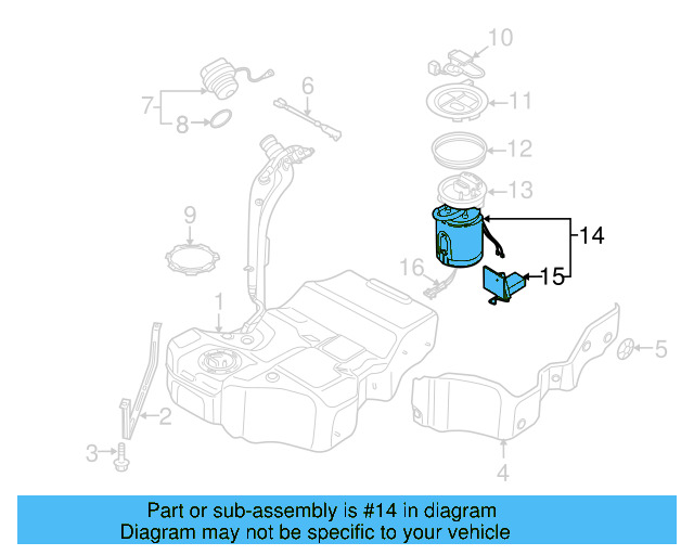 Fuel Pump Assembly 3C8-919-051-A - View 23