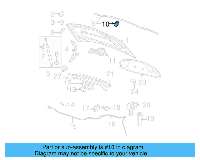 Side Seal Clip 1H0-823-717 - View 10