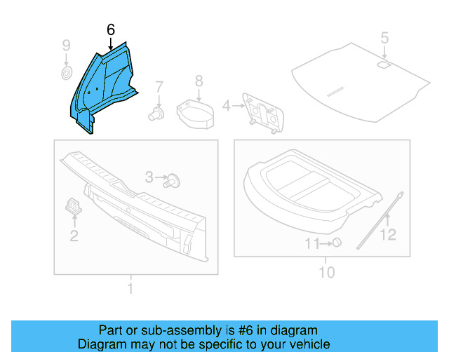 Wheelhouse Trim 5C5-867-427-E-1BS - View 2