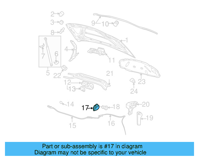 Release Cable Grommet 1K1-823-544 - View 25