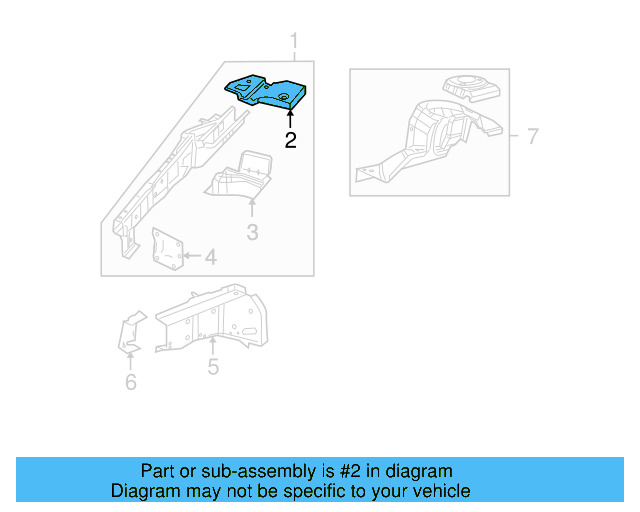 Rear Reinforced 7B0-803-210 - View 3