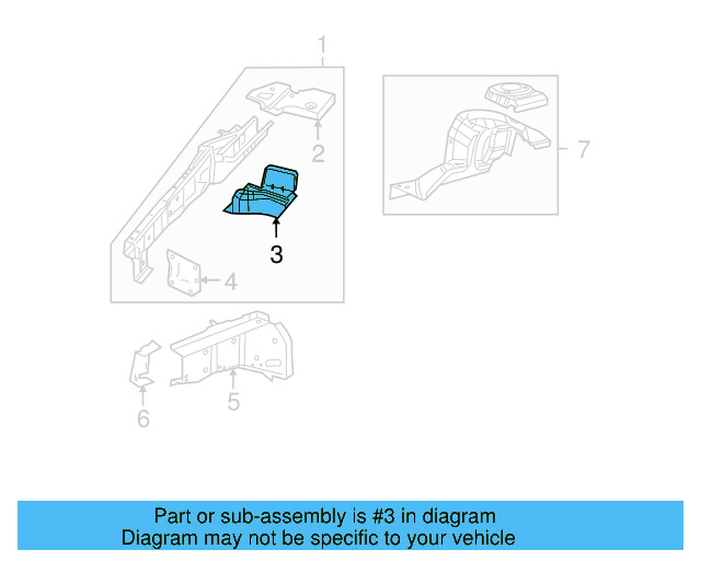 Side Reinforced 7B0-803-096-A - View 3