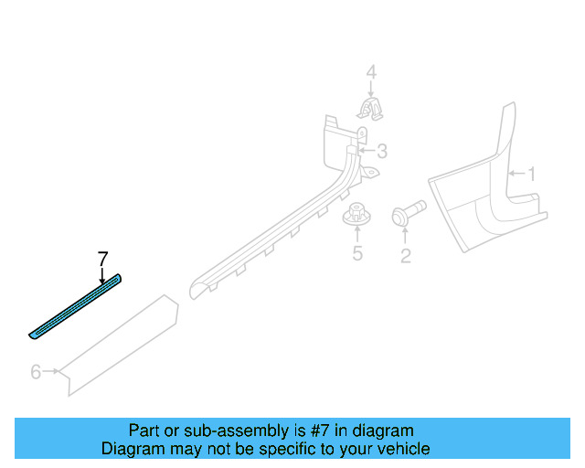 Sill Plate 5C5-853-538-B-QM9 - View 6