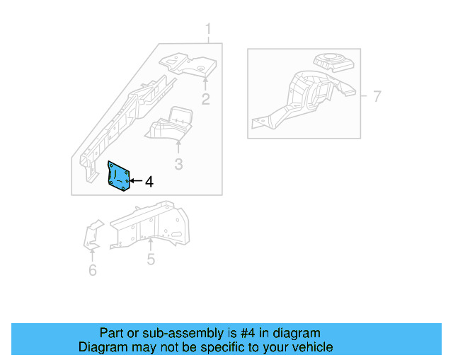 Front Bracket 7B0-807-114-A - View 5