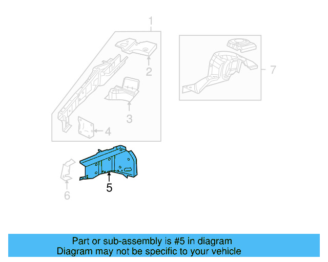 Upper Rail 7B0-821-239-A - View 3
