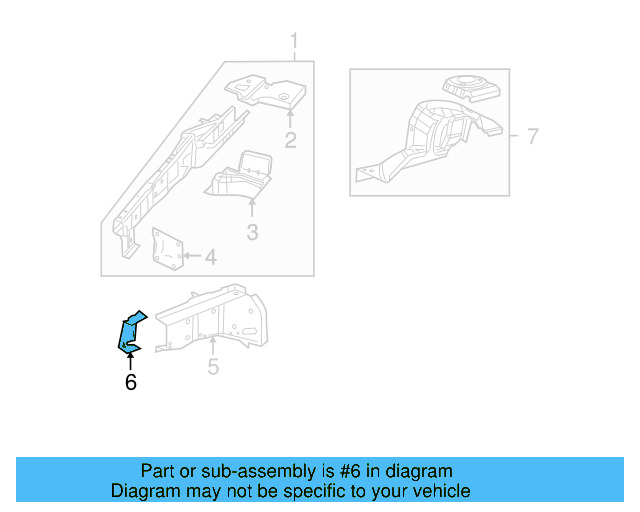 Reinforced Bracket 7B0-821-135 - View 3