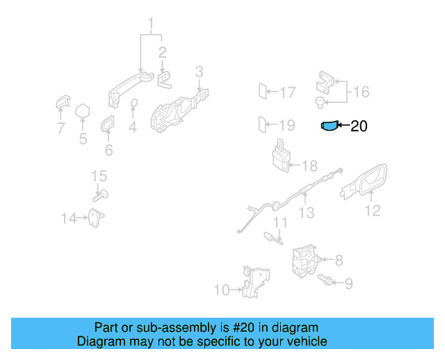 Door Check Cover 1K0-959-843-C - View 21