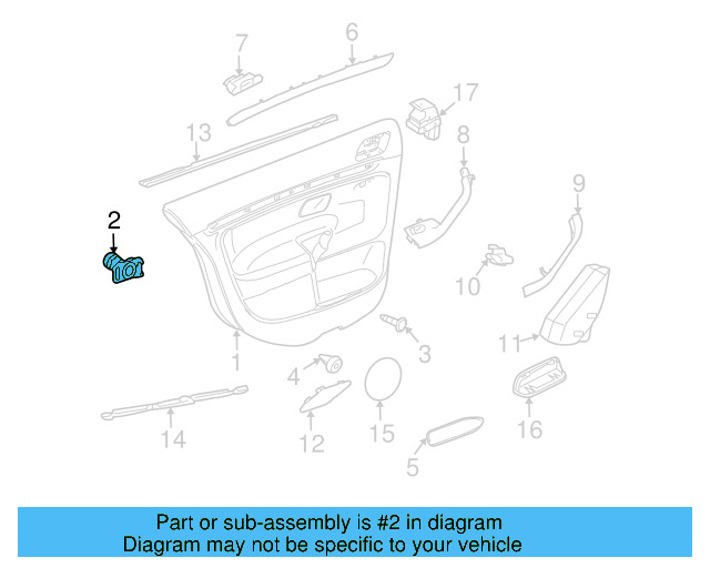 Door Trim Panel Screw N-907-397-03 - View 4