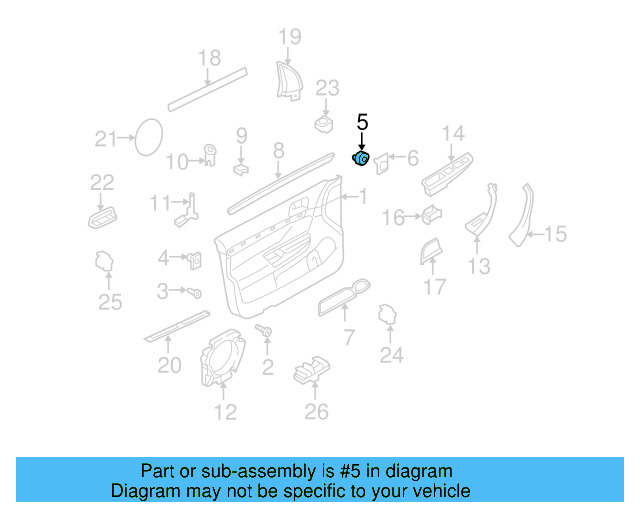 Door Trim Panel Fastener 6Q0-868-246-A - View 37