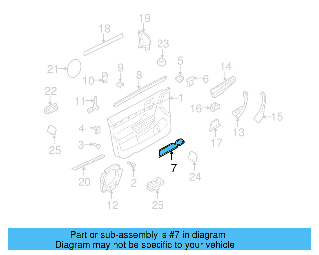 Door Panel Insert 1K4-868-134-7G8 - View 6
