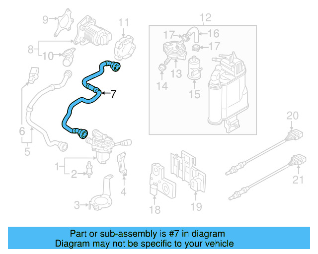 Outlet Hose 5Q0-131-149-F - View 4