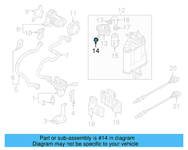 Leak Detect Pump Grommet 8K0-201-848 - View 4