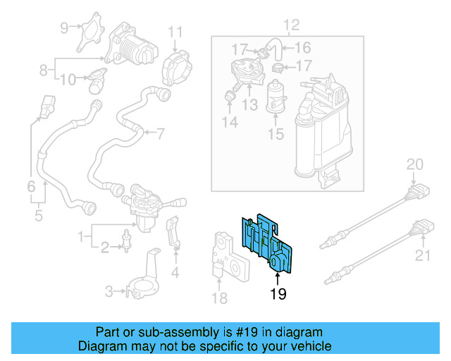 Leak Detect Pump Bracket 5Q0-201-898 - View 5