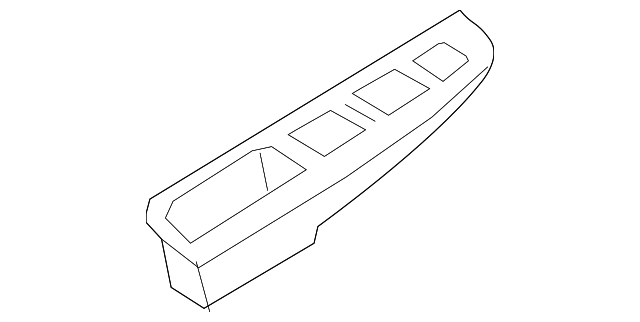 Door Window Switch Bezel 1K4-868-049-C-75R - View 3