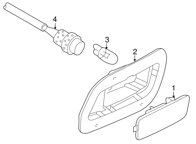 Side Marker Light Bracket 1K5-945-568