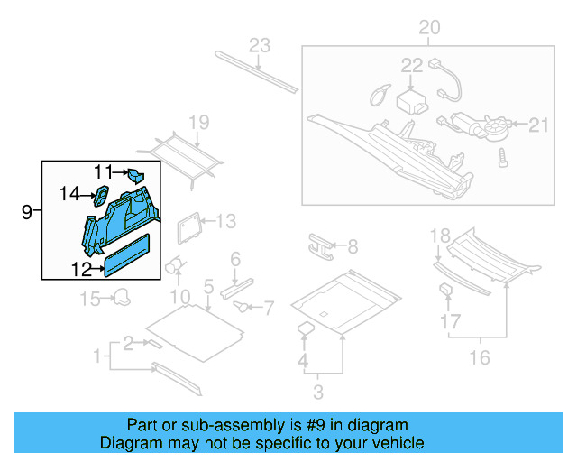 Lower Center Pillar Trim Clip 4A0-867-276-B - View 11