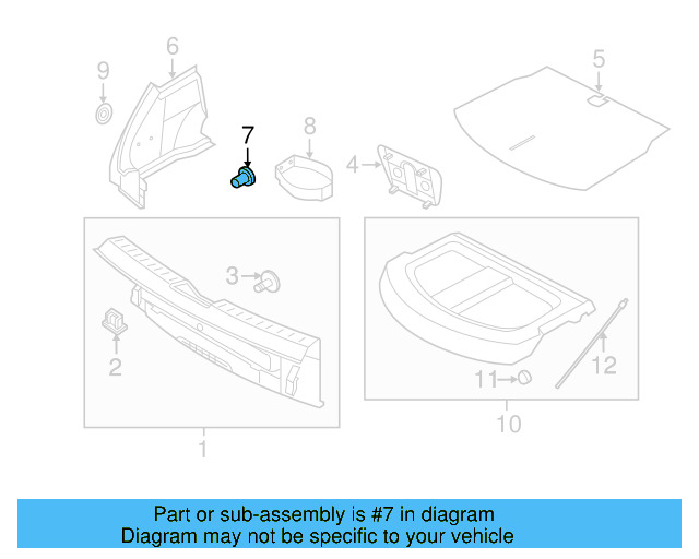 Wheelhouse Trim Clip 4G0-867-632 - View 15