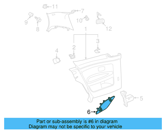 Door Trim Panel Clip 6Q0-868-243 - View 61