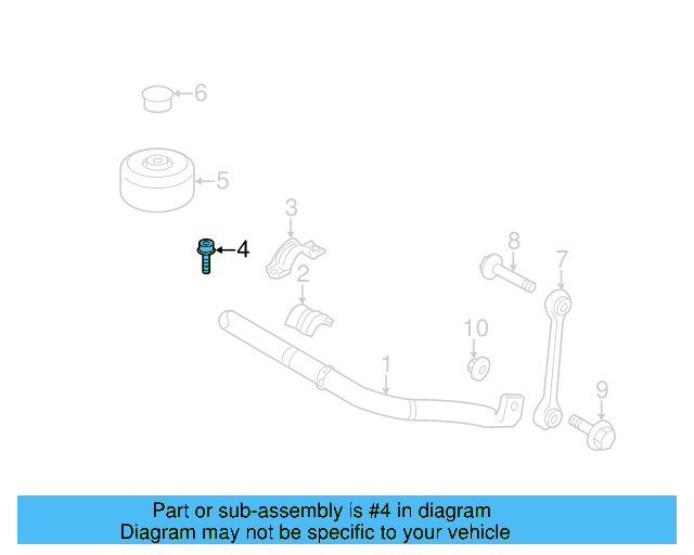 Suspension Stabilizer Bar Link Bolt N-104-253-02