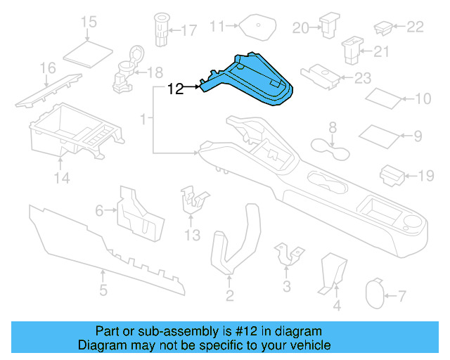 Front Trim 5K0-863-487-A-1QB - View 22