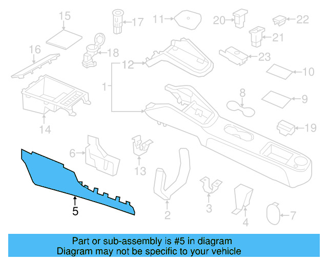 Side Trim 5C7-863-045-82V - View 10