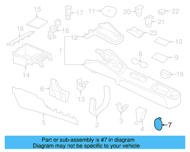 Console Mat 1K0-863-328-A-31X - View 18