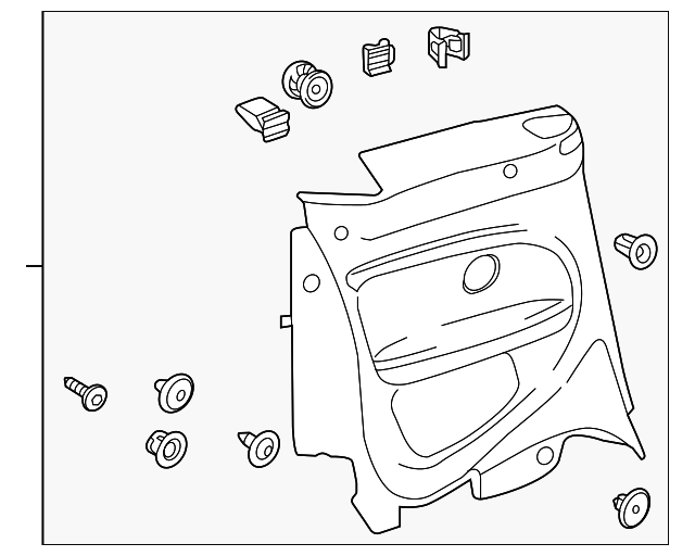 Quarter Trim Panel 5C3-867-043-CR-82V - View 5