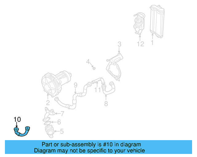 Secondary Air Injection Pump Hose 021-131-149-E