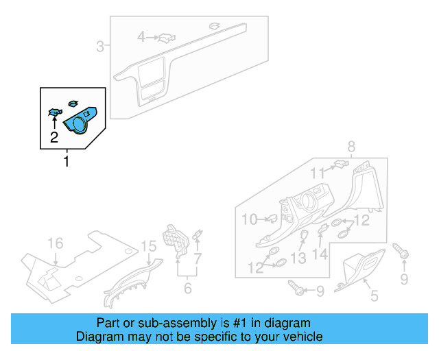 Switch Bezel 561-857-211-D-LEX