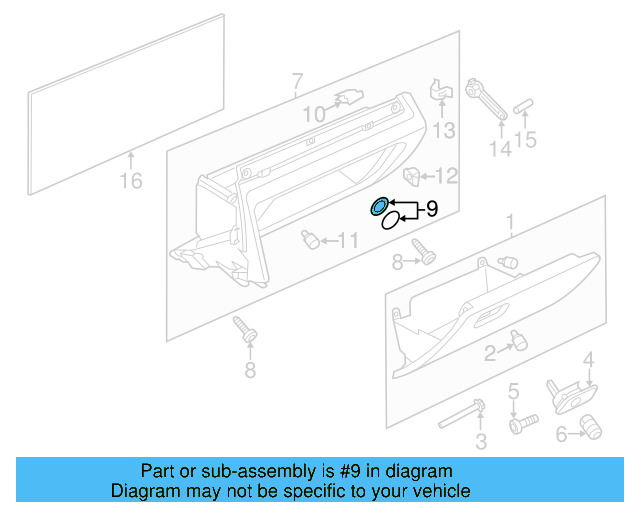 Instrument Panel Bushing Kit 6Q0-898-540 - View 21