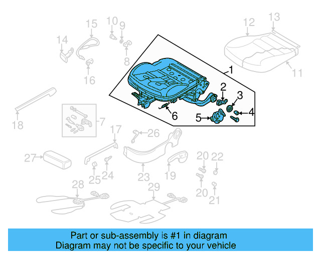 Seat Frame 3B0-881-105-AR - View 2