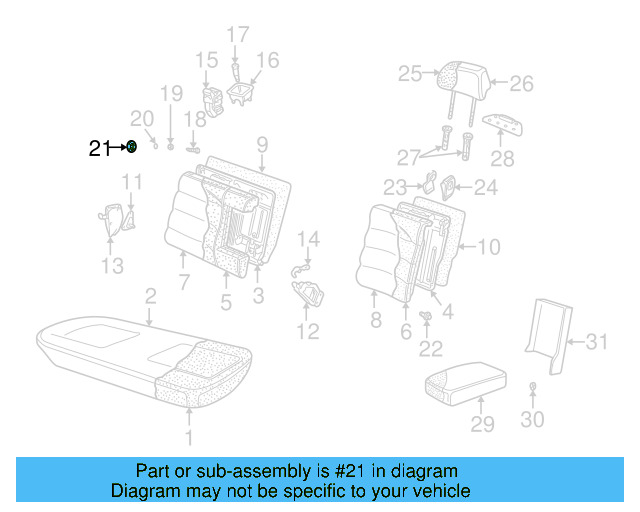 Headrest Guide 3B0-881-920-A-Q70 - View 20